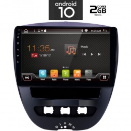 IQ-AN X6550_GPS (10inc). CITROEN C1 - PEUGEOT 107 - TOYOTA AYGO  mod. 2005-2014