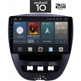 IQ-AN X1250_GPS (TABLET). CITROEN C1 - PEUGEOT 107 - TOYOTA AYGO  mod. 2005-2014   ANDROID 10