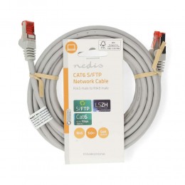 Nedis CAT6 Network Cable 5.00 m Grey (CCGL85221GY50) (NEDCCGL85221GY50)