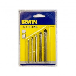 Irwin 10507912 Σετ Τρυπάνια Γυαλιού/Πλακιδιών 4-10mm 5ΤΜΧ