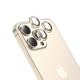 Προστασία Κάμερας Hoco 3D Metal V12 Plus για Apple iPhone 14 Pro / iPhone 14 Pro Max Χρυσό