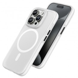 Θήκη Hoco Drop Proof Magnetic Series AS2 5m Drop Tested για Apple iPhone 15 Pro Max MagSafe Λευκή