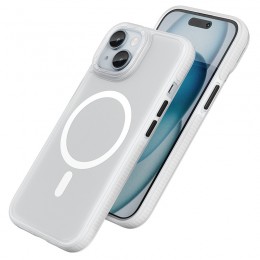 Θήκη Hoco Drop Proof Magnetic Series AS2 5m Drop Tested για Apple iPhone 15 Plus MagSafe Λευκή