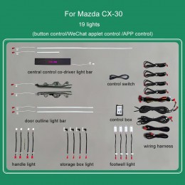DIQ AMBIENT MAZDA CX-30 mod.2019> (Digital iQ Ambient Light Mazda CX-30 mod. 2019>, 19 Lights)