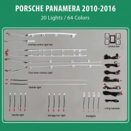 DIQ AMBIENT PORSCHE PANAMERA mod.2010-2016 (Digital iQ Ambient Light for Porsche Panamera mod.2010-2016, 20 Lights)