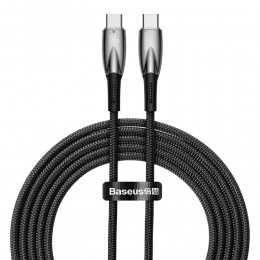 Baseus USB-C Cable For USB-C Glimmer Series, 100w, 2m Black (CADH000801) (BASCADH000801)
