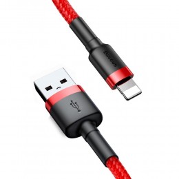 Baseus Cafule Braided USB to Lightning Cable Κόκκινο 3m  (CALKLF-R09) (BASCALKLF-R09)