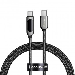 Baseus Display Braided USB 2.0 Cable USB-C male - USB-C male Black 1m (CATSK-B01) (BASCATSK-B01)