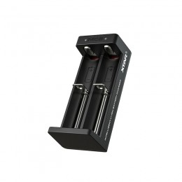Φορτιστής Μπαταριών Βιομηχανικού Τύπου Xtar MC2 USB-C 2 Θέσεων με Ένδειξη Επιπέδου Φόρτισης για 18650/17670/17500