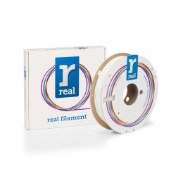 REAL PLA 3D Printer Filament -White- spool of 0.5Kg - 2.85mm (REALPLAMATTEWHITE500MM285)
