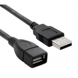 POWERTECH καλώδιο προέκτασης USB CAB-U011, 480Mbps, 1.5m, μαύρο