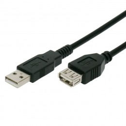 POWERTECH καλώδιο προέκτασης USB CAB-U012, 480Mbps, 3m, μαύρο