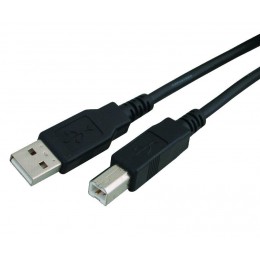 POWERTECH καλώδιο USB σε USB Type Β CAB-U050, copper, 3m, μαύρο