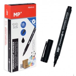 MP ανεξίτηλος μαρκαδόρος PE415-S για CD-DVD, 1mm, μαύρος 12τμχ