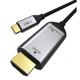 CABLETIME καλώδιο USB-C σε HDMI CT-CMHD1, 4K/60Hz, 1m, μαύρο