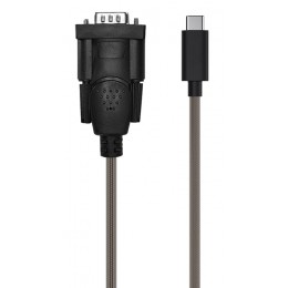 CABLETIME καλώδιο USB-C σε RS232 UCRS232, 28AWG, 1m, διάφανες-μαύρο