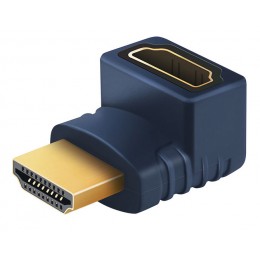 CABLETIME αντάπτορας HDMI HA10, γωνιακός, 4K, μπλε