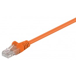 GOOBAY καλώδιο δικτύου 95201, CAT 5e U/UTP, CCA, PVC, 0.25m, πορτοκαλί