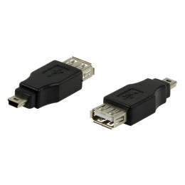 POWERTECH αντάπτορας USB σε USB Mini CAB-U141, μαύρος
