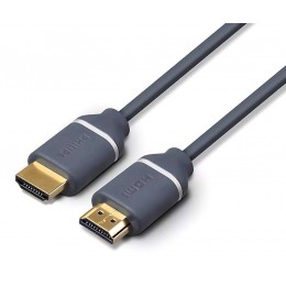 PHILIPS καλώδιο HDMI 2.0 SWV5630G, 4K/60Hz, 18Gbps, copper, 3m, γκρι