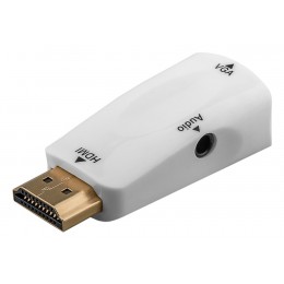 GOOBAY αντάπτορας HDMI σε VGA 44793 με 3.5mm, 1080p/60Hz, λευκός