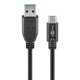GOOBAY καλώδιο USB σε USB-C 67999, 15W, 5Gbps, 0.5m, μαύρο