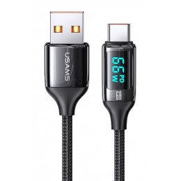 USAMS καλώδιο USB-C σε USB US-SJ544, 66W, 480Mbps, 1.2m, μαύρο
