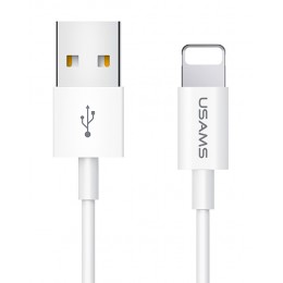 USAMS καλώδιο Lightning σε USB US-SJ283, 10W, 1m, λευκό