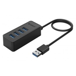 ORICO USB hub W5P-U3, 4x θυρών, 5Gbps, USB σύνδεση, μαύρο