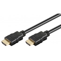 GOOBAY καλώδιο HDMI 2.0 61163, Ethernet, 4K/60Hz, 10.2Gbps, 10m, μαύρο