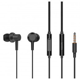 YISON earphones με μικρόφωνο X2, 3.5mm, 1.36m, μαύρα