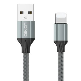 LDNIO καλώδιο Lightning σε USB LS442, 12W, 2m, γκρι