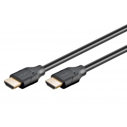 GOOBAY καλώδιο HDMI 2.1 61637, Ethernet ARC, 8K/60Hz 48Gbps, 0.5m, μαύρο