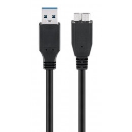 GOOBAY καλώδιο USB 3.0 σε micro Τype B 95734, 5 Gbit/s, 0.5m, μαύρο