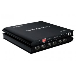 HDMI matrix switch CAB-H155, 4-in σε 2-out, 8K/60Hz, HDR/HDCP, μαύρο