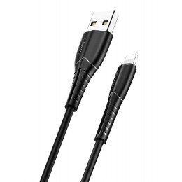 USAMS καλώδιο Lightning σε USB US-SJ364, 10W, 1m, μαύρο