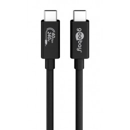 GOOBAY καλώδιο USB-C 61716, USB4 Gen 3x2, 240W, 40Gbps, 8K, 0.7m, μαύρο