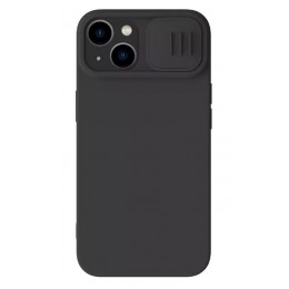 NILLKIN θήκη CamShield Silky Silicone για iPhone 15 Plus, μαύρη
