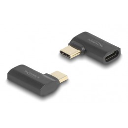 DELOCK αντάπτορας USB-C 60245, αρσενικό σε θηλυκό, 240W, 40Gbps, μαύρος