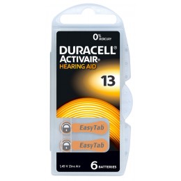 DURACELL μπαταρίες ακουστικών βαρηκοΐας Activair 13, 1.45V, 6τμχ