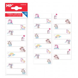 MP θερμοκολλητικές ετικέτες ρούχων unicorn PA011-01, 19τμχ