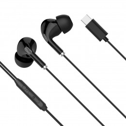 KMPC1-B . Ακουστικά in-ear USB-C με μικρόφωνο Kruger&Matz C1 μαύρα