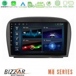 Bizzar m8 Series Mercedes sl Class 2005-2011 8core Android13 4+32gb Navigation Multimedia Tablet 9 u-m8-Mb0479