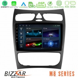 Bizzar m8 Series Mercedes clk Class W209 2000-2004 8core Android13 4+32gb Navigation Multimedia Tablet 9 u-m8-Mb1452