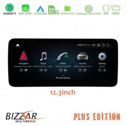 Bizzar oem Mercedes C/glc Class Ntg5 Android13 (8+128gb) Navigation Multimedia 12.3″ Anti-Reflection u-mb-7117-W205