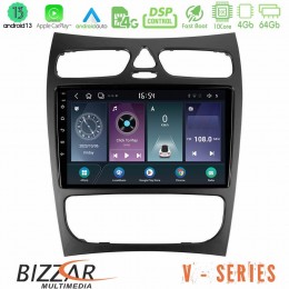 Bizzar v Series Mercedes clk Class W209 2000-2004 10core Android13 4+64gb Navigation Multimedia Tablet 9 u-v-Mb1452