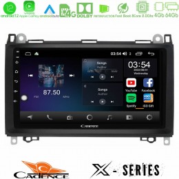 Cadence x Series Mercedes A/b/vito/sprinter Class 8core Android12 4+64gb Navigation Multimedia 9 u-x-Mb0759