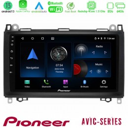 Pioneer Avic 4core Android13 2+64gb Mercedes A/b/vito/sprinter Class Navigation Multimedia Tablet 9 u-p4-Mb0759