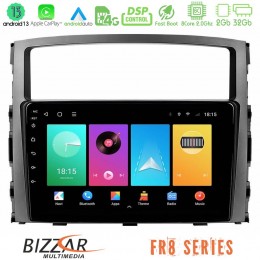 Bizzar fr8 Series Mitsubishi Pajero 2008-2009 8core Android13 2+32gb Navigation Multimedia Tablet 9 u-fr8-Mt0557