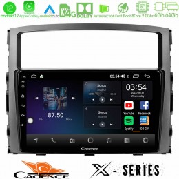 Cadence x Series Mitsubishi Pajero 2008-2009 8core Android12 4+64gb Navigation Multimedia Tablet 9 u-x-Mt0557